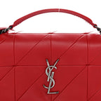 Lambskin Patchwork Monogram Medium Jamie Red