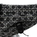 Tweed Saddle Bag Dark Blue