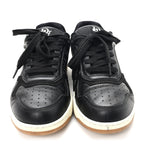Smooth Calfskin Oblique Perforated Mens B27 Low Top Sneakers 39 Black Grey