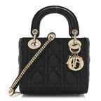 Lambskin Cannage Mini Lady Dior Black